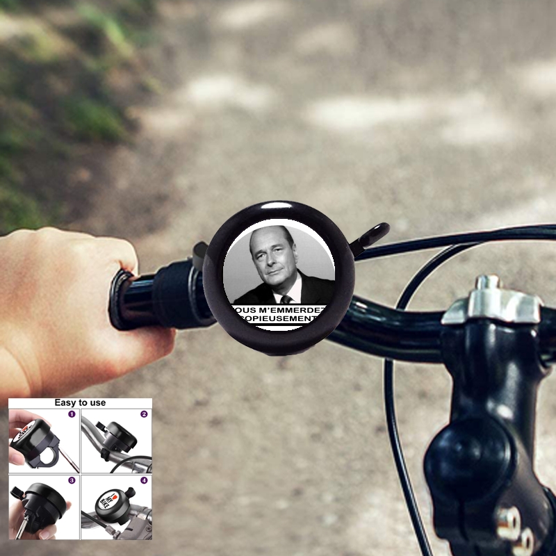 Sonette vélo Chirac Vous memmerdez copieusement