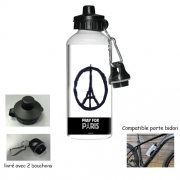 Gourde vélo Pray For Paris - Tour Eiffel
