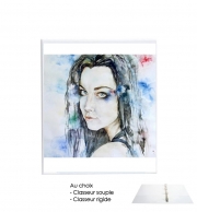 Classeur Rigide Amy Lee Evanescence watercolor art