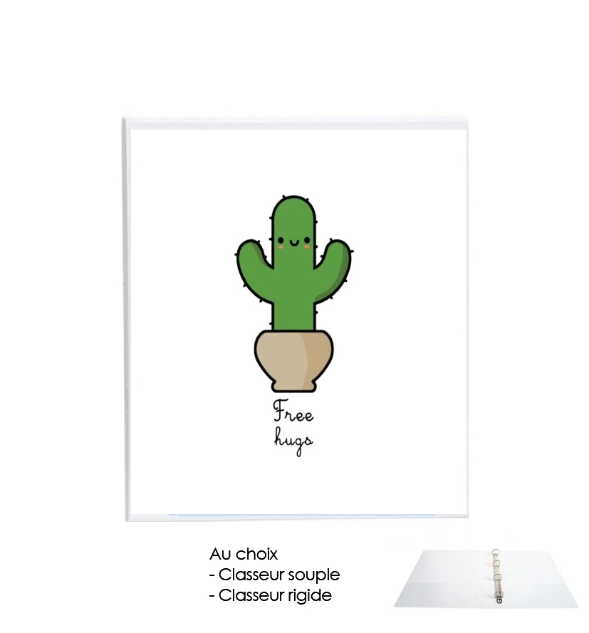 Classeur Rigide Cactus Free Hugs