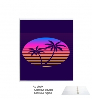 Classeur Rigide Classic retro 80s style tropical sunset