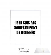 Classeur Rigide Je ne suis pas Xavier Dupont De Ligonnes - Nom du criminel modifiable