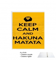 Classeur Rigide Keep Calm And Hakuna Matata