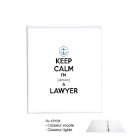 Classeur Rigide Keep calm i am almost a lawyer cadeau étudiant en droit