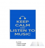 Classeur Rigide Keep Calm And Listen to Music