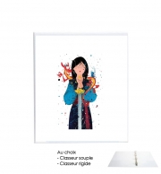 Classeur Rigide Mulan Princess Watercolor Decor