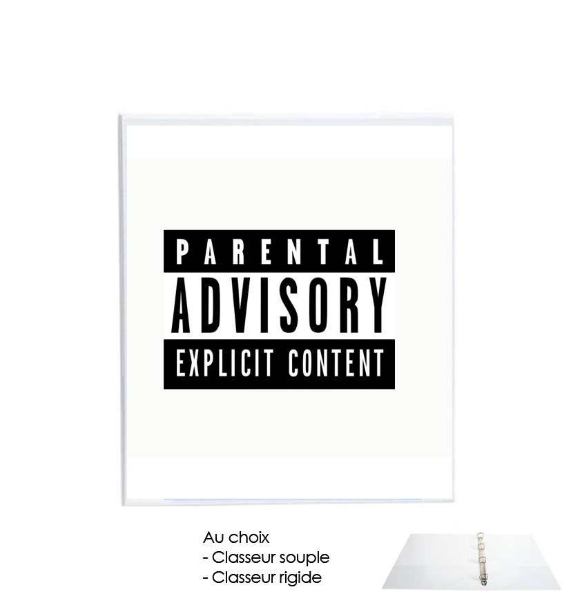Classeur Rigide Parental Advisory Explicit Content