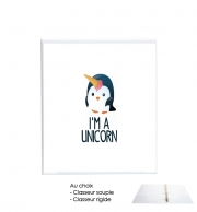 Classeur Rigide Pingouin wants to be unicorn