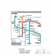 Classeur Rigide Plan de metro Lyon