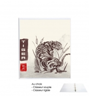 Classeur Rigide Tiger Japan Watercolor Art