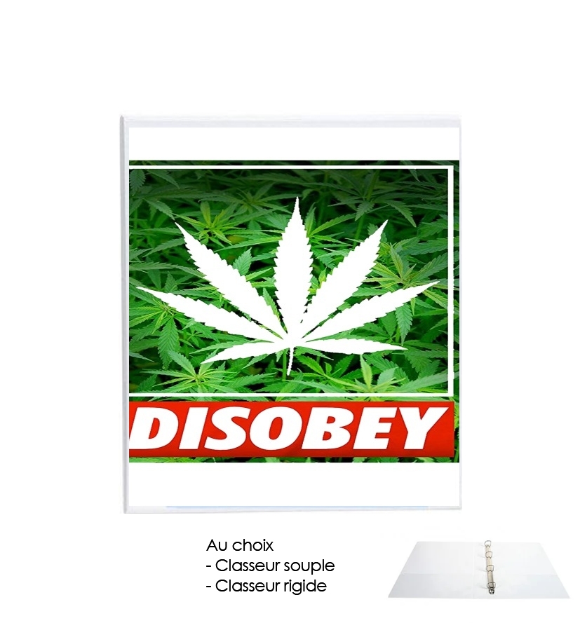 Classeur Rigide Weed Cannabis Disobey