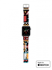 Bracelet pour Apple Watch aztec pattern red Tribal
