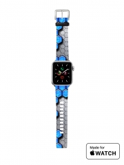 Bracelet pour Apple Watch Bleu Métallisée Echelle