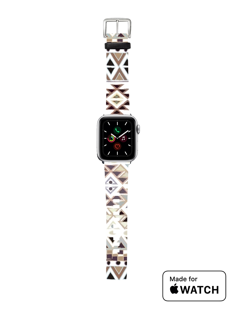 Bracelet pour Apple Watch BROWN TRIBAL NATIVE