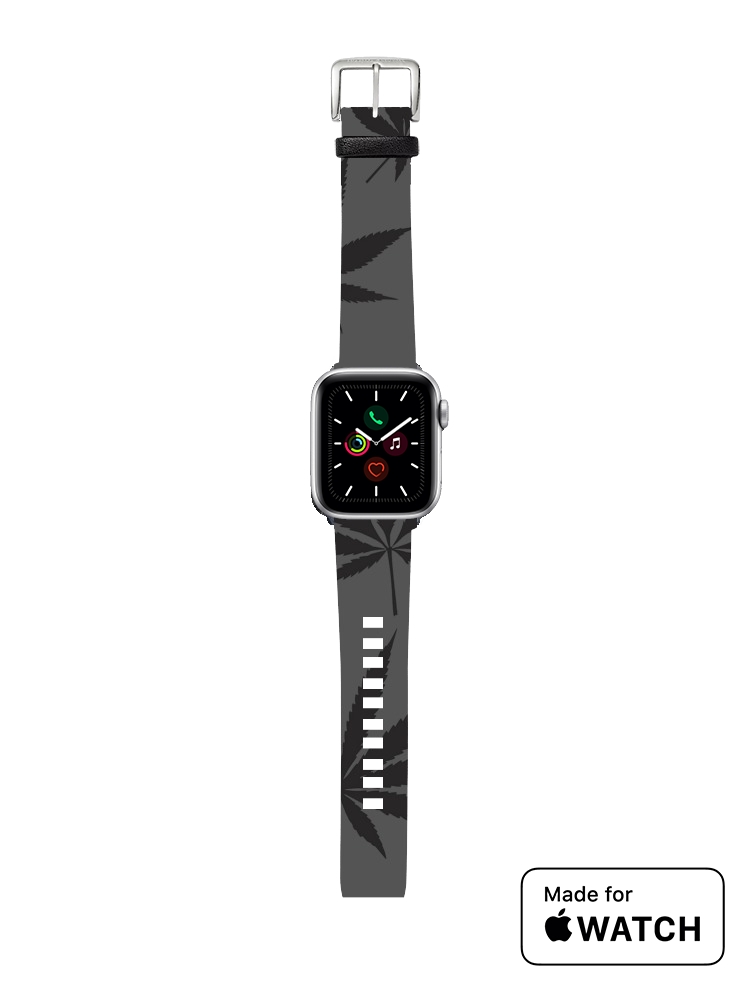 Bracelet pour Apple Watch Feuille de cannabis Pattern