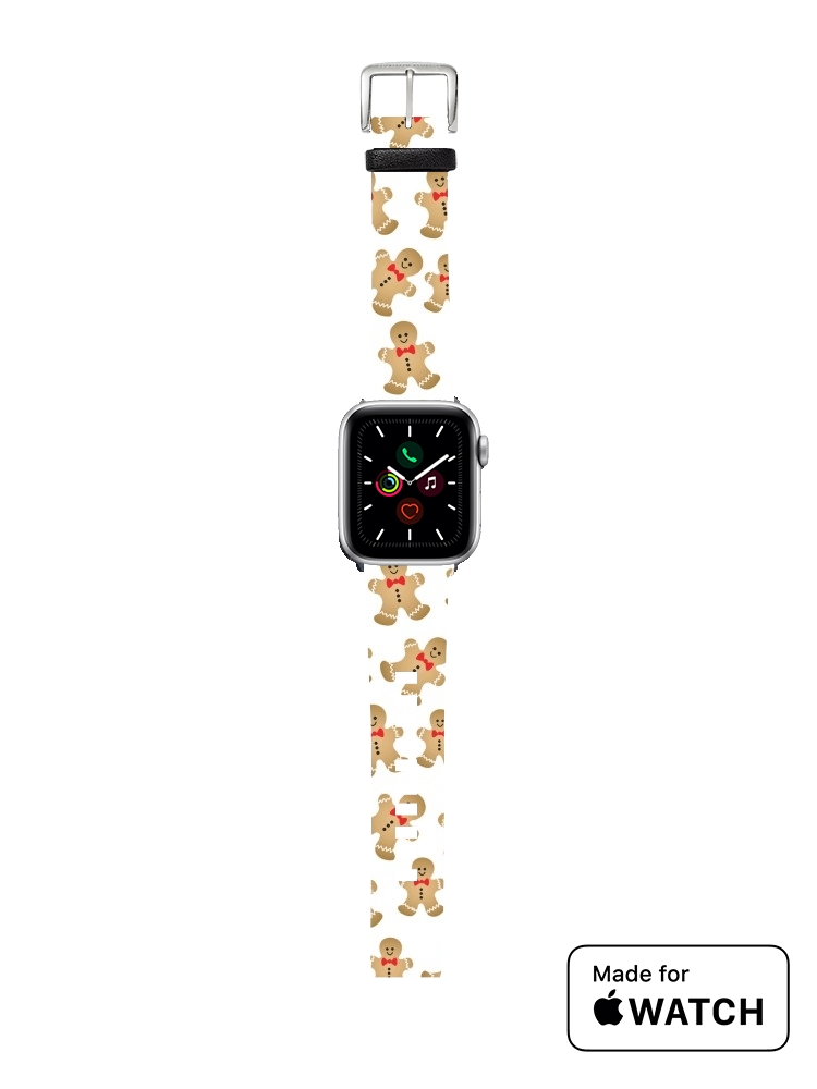 Bracelet pour Apple Watch Christmas snowman gingerbread