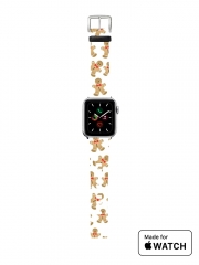 Bracelet pour Apple Watch Christmas snowman gingerbread