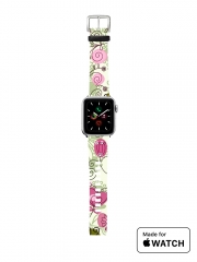 Bracelet pour Apple Watch doodle flowers