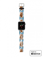 Bracelet pour Apple Watch Chaton marbré rouge sur une falaise