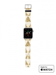 Bracelet pour Apple Watch Glitter Triangles in Gold