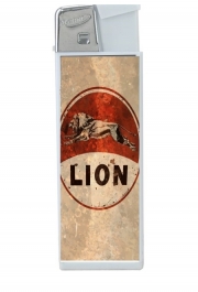Briquet Vintage Gas Station Lion