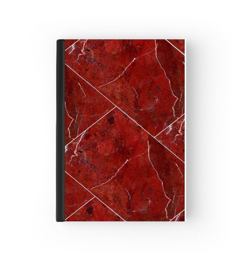 Cahier Minimal Marble Red