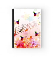 Cahier Notes de musique Papillon colorés