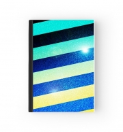 Cahier Striped Colorful Glitter