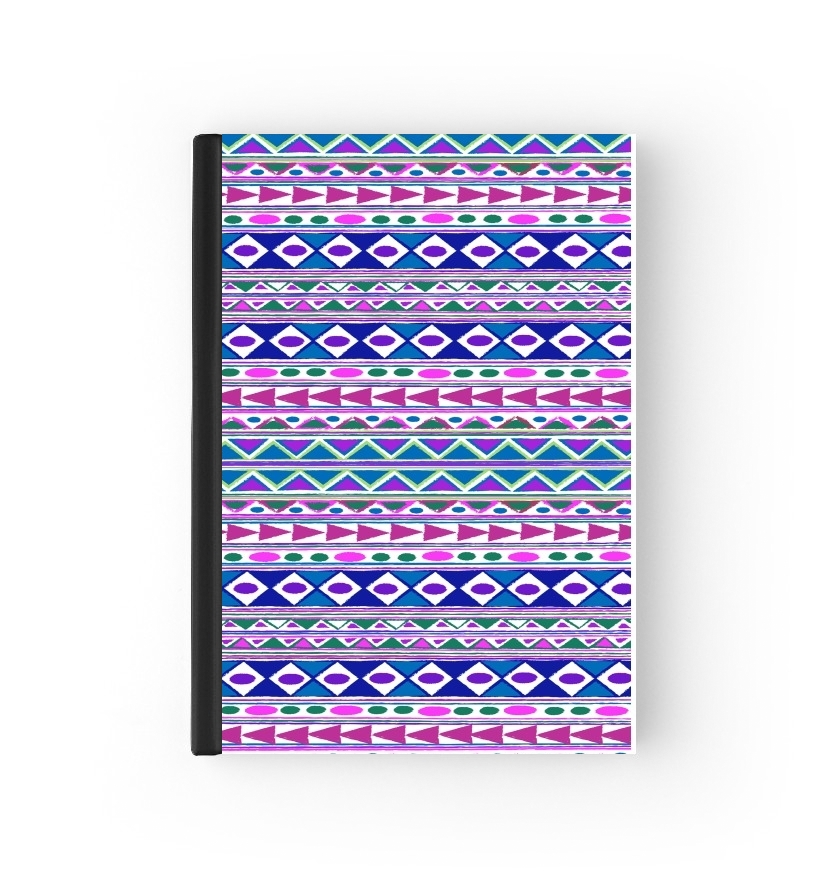 Cahier Tribalfest pink and purple aztec