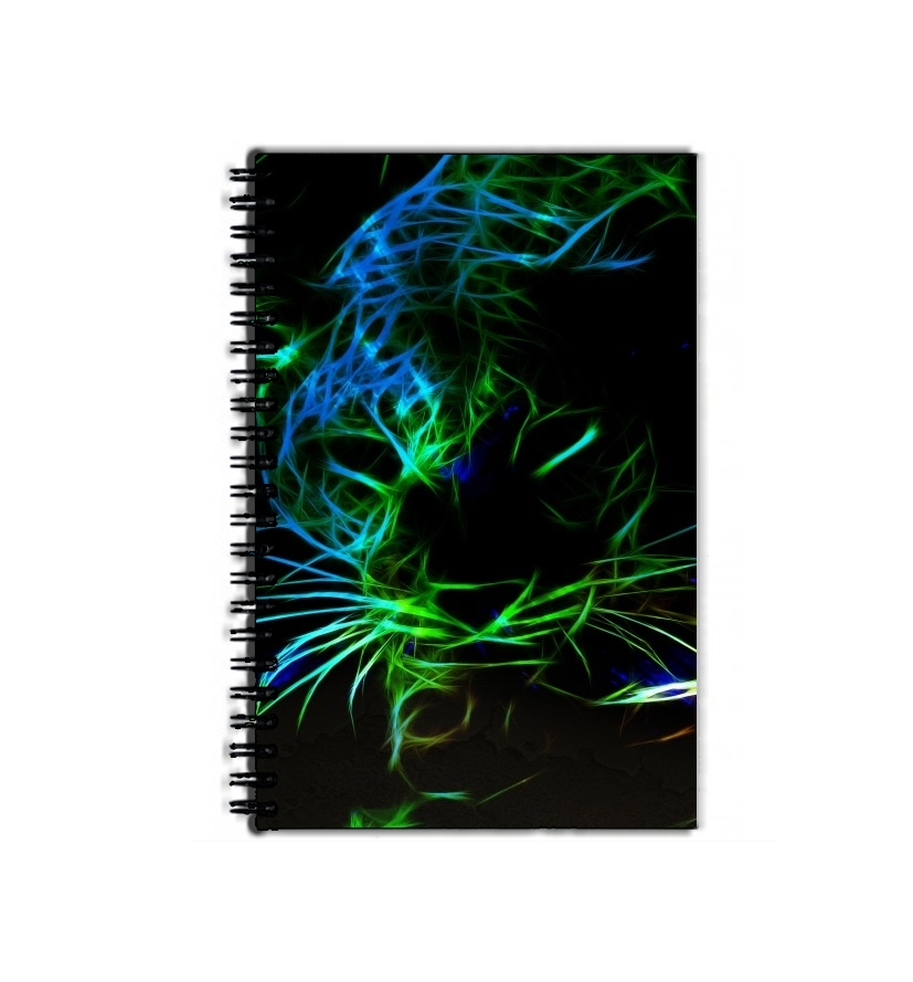 Cahier de texte Abstract neon Leopard
