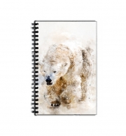 Cahier de texte Abstract watercolor polar bear