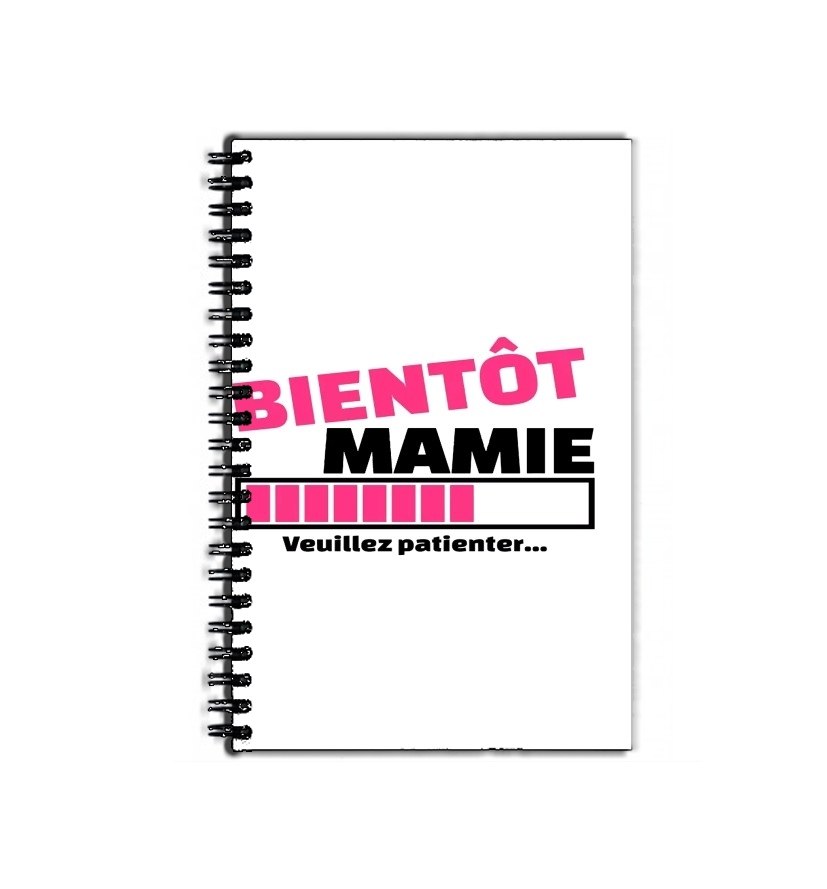 Cahier de texte Bientôt Mamie Cadeau annonce naissance