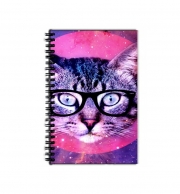 Cahier de texte Chat Hipster
