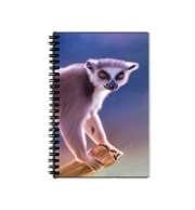 Cahier de texte Cute painted Ring-tailed lemur