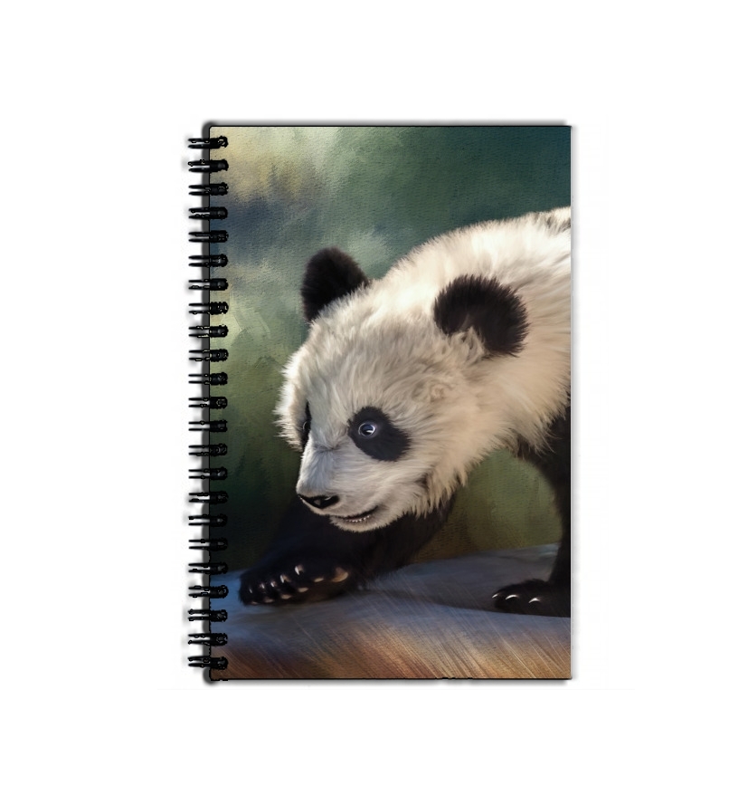Cahier de texte Cute panda bear baby