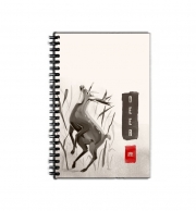 Cahier de texte Deer Japan watercolor art