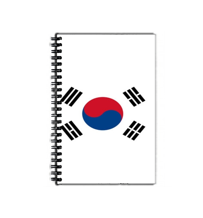 Cahier de texte Drapeau Coree Du Sud