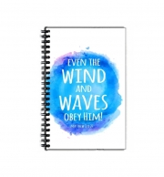 Cahier de texte Chrétienne - Even the wind and waves Obey him Matthew 8v27