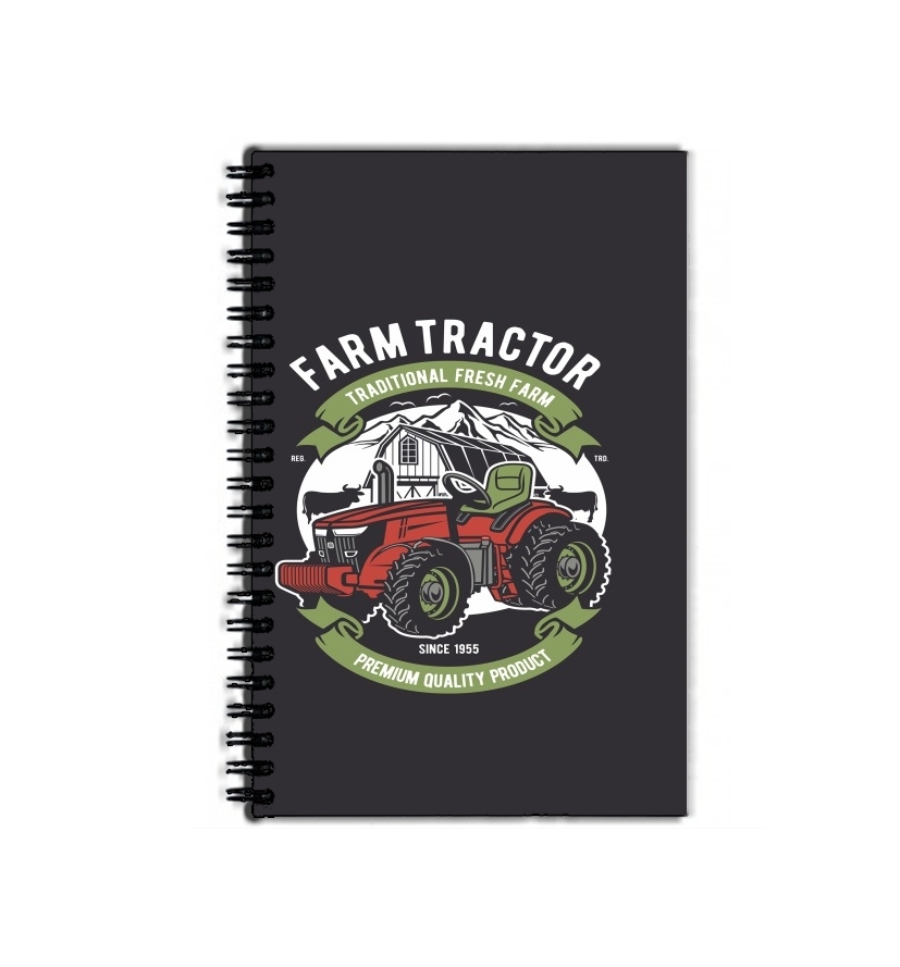 Cahier de texte Tracteur dans la ferme