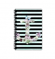 Cahier de texte Floral Anchor in mint