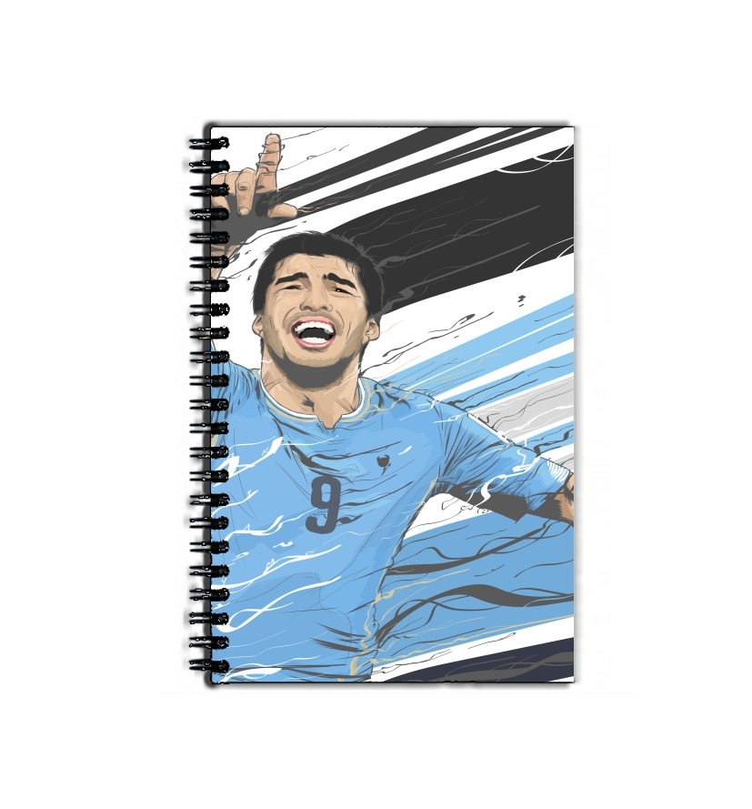 Cahier de texte Football Stars: Luis Suarez - Uruguay