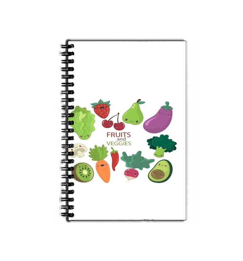 Cahier de texte Fruits and veggies