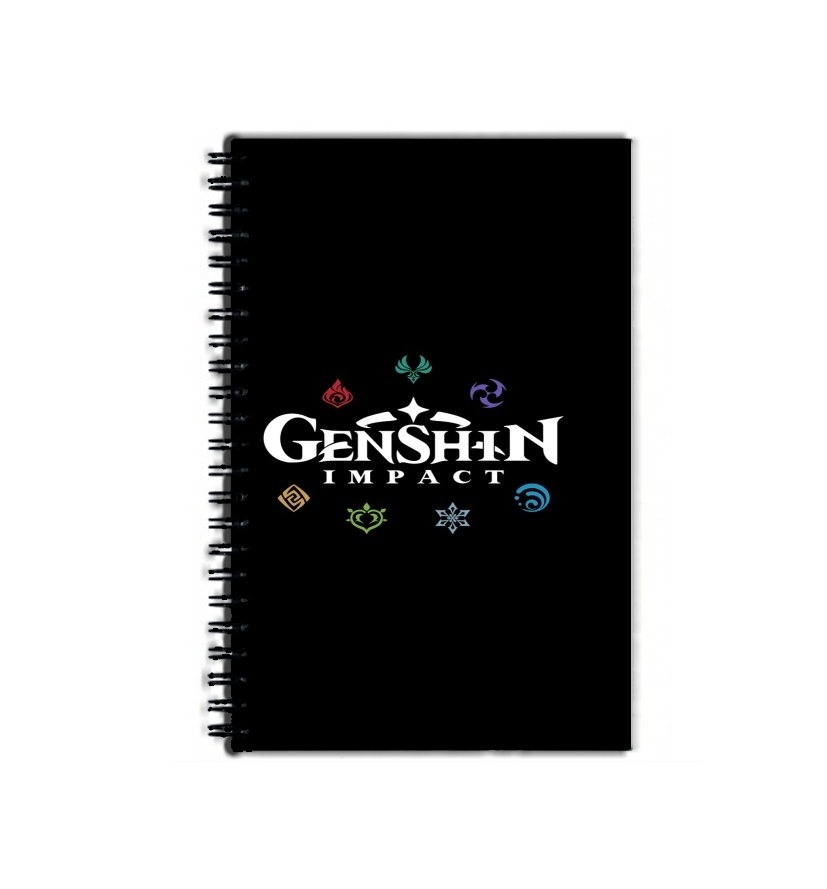 Cahier de texte Genshin impact elements