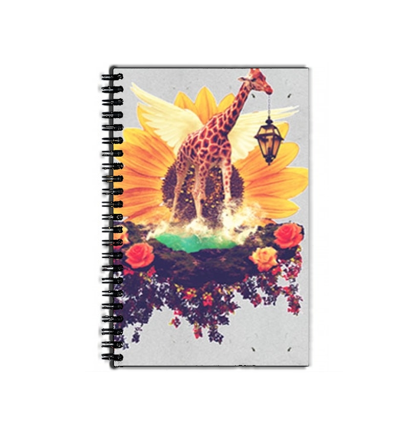 Cahier de texte Girafe en fleurs