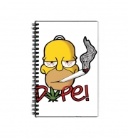 Cahier de texte Homer Dope Weed Smoking Cannabis