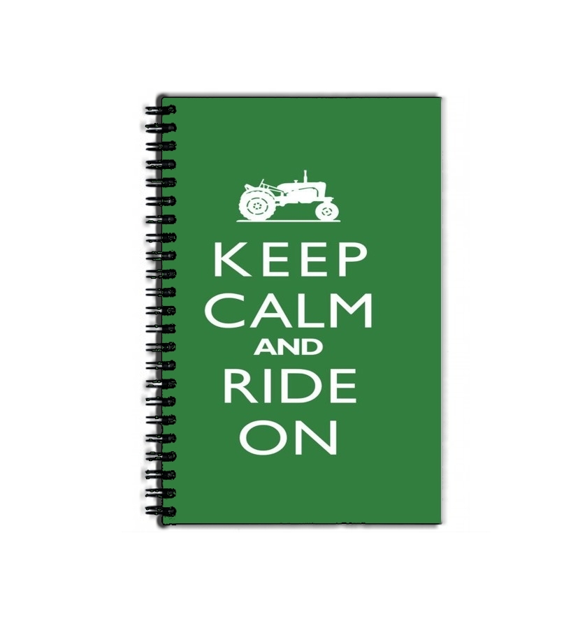 Cahier de texte Keep Calm And ride on Tractor