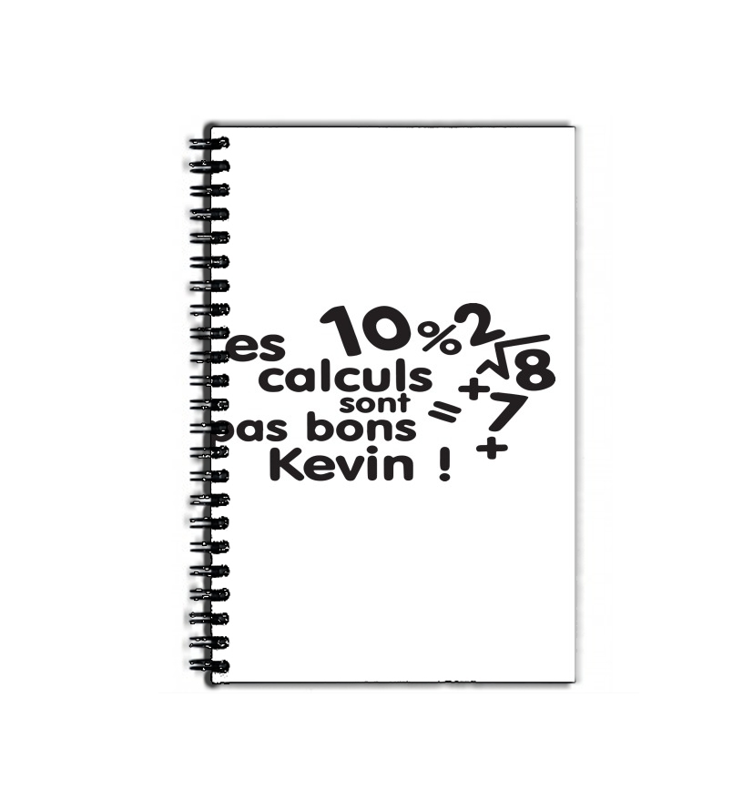 Cahier de texte Les calculs ne sont pas bon Kevin - Prénom personnalisable