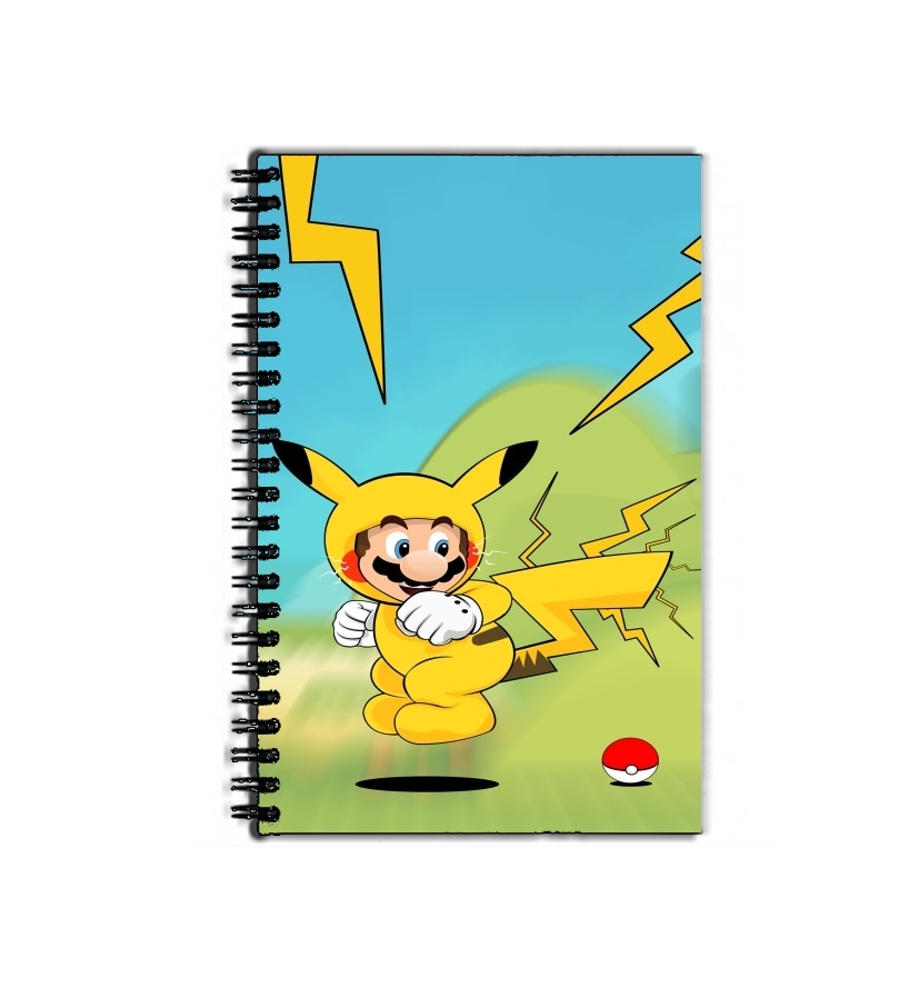 Cahier de texte Mario mashup Pikachu Impact-hoo!