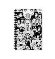 Cahier de texte Naruto Black And White Art