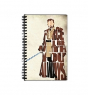 Cahier de texte Obi Wan Kenobi Tipography Art
